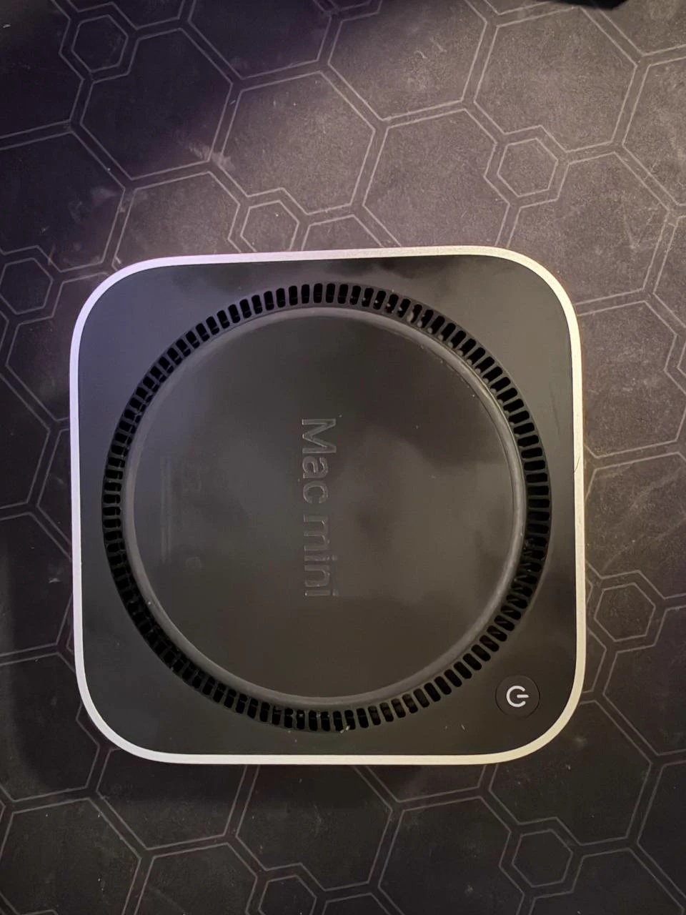 Bottom and ventilation ring of the Apple Mac mini M4