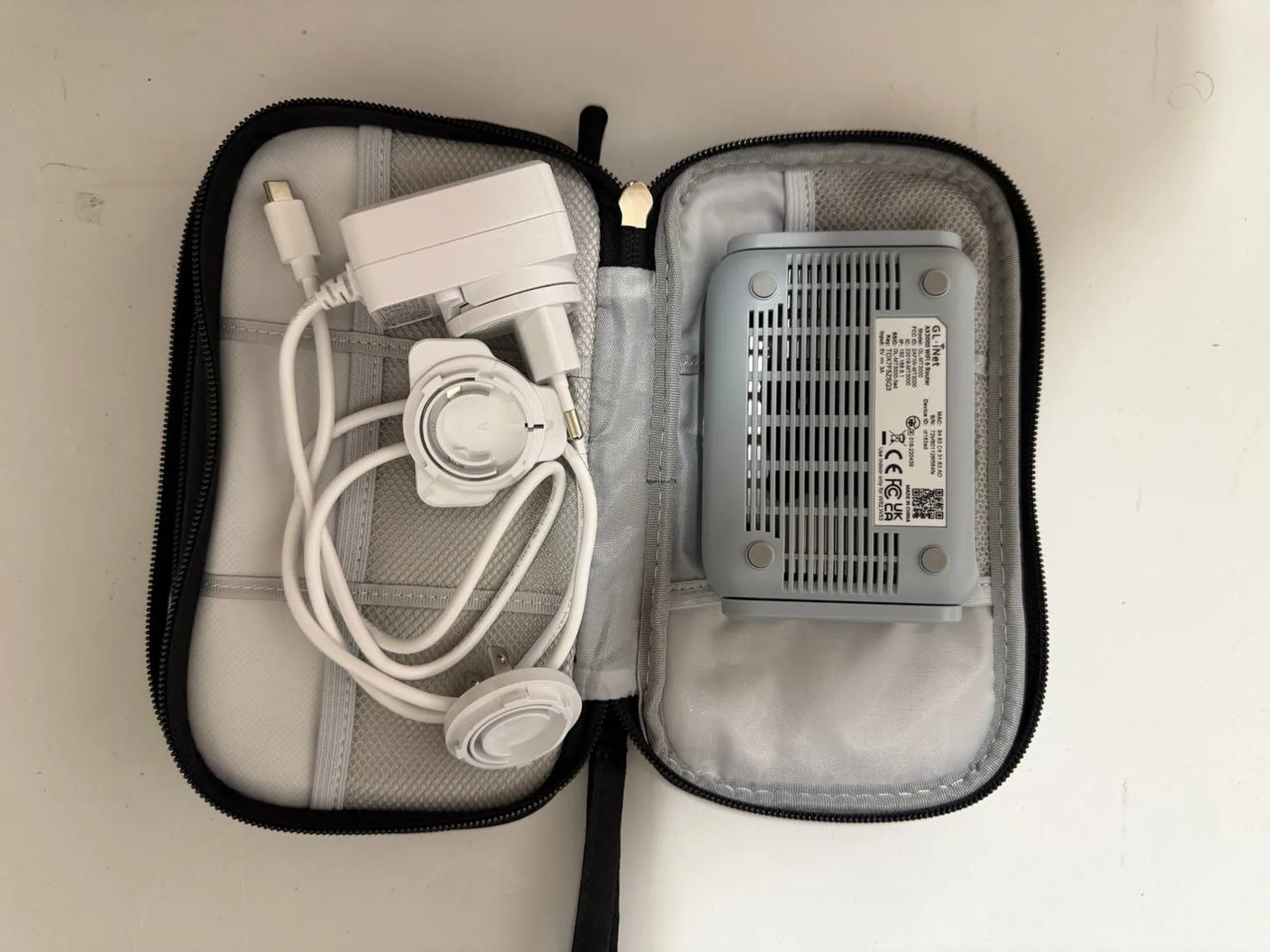 Accessories and case included with first Beryl AX router
