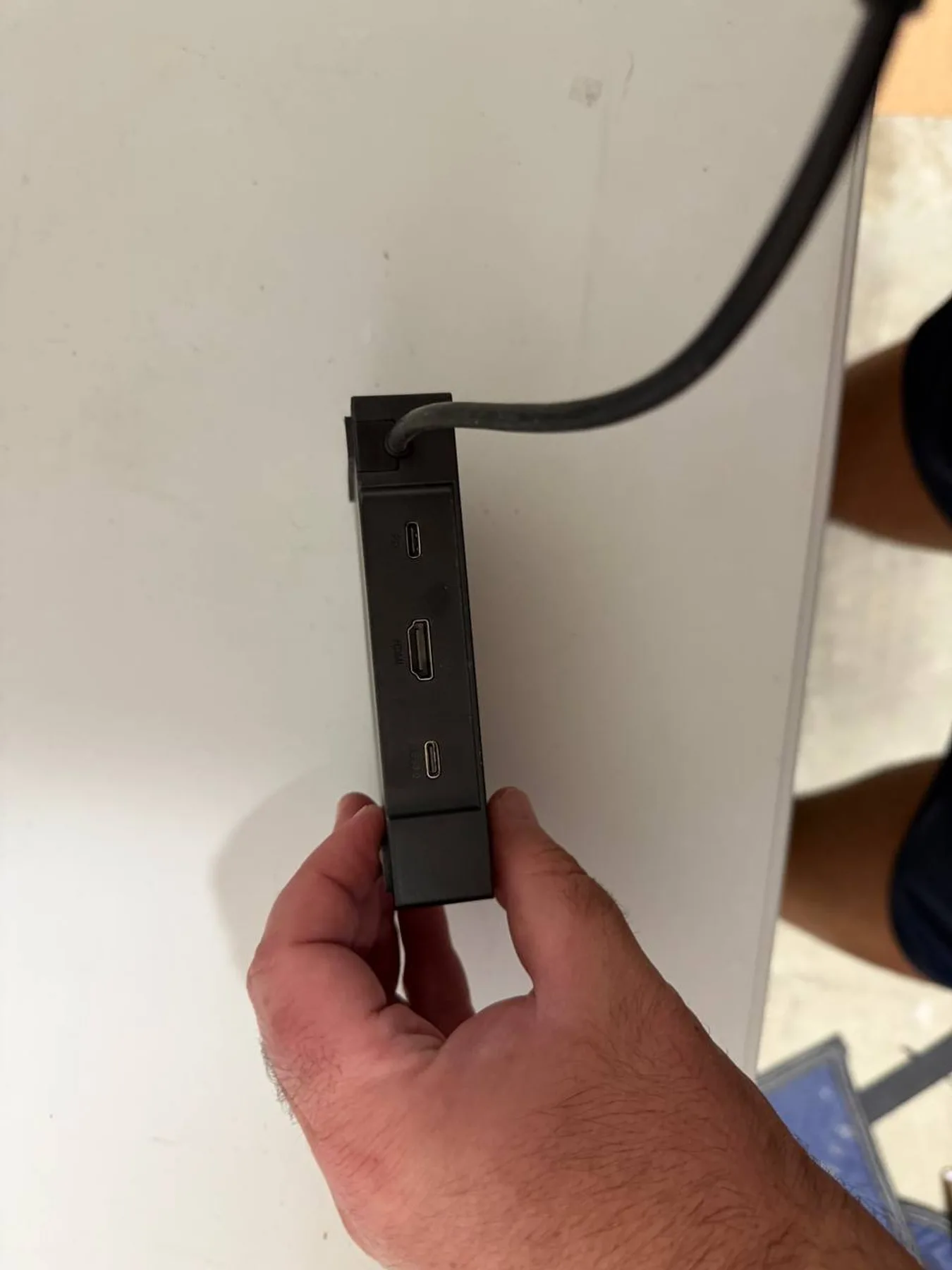 Ports on Sabrent handheld gaming dock