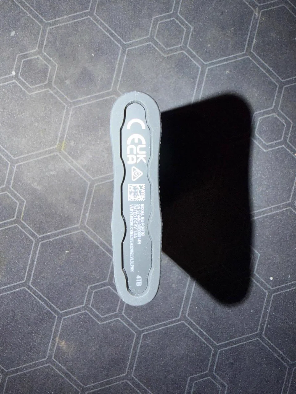 Samsung T9 4TB model and serial label